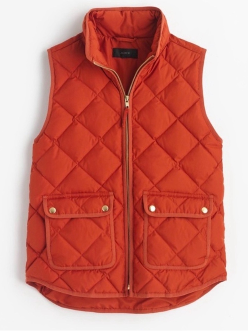 J.Crew Excursion Quilted puffer rusty color vest size M